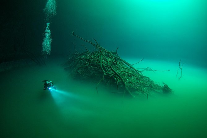 2 cenote divings (including one deep diving) for advanced divers in Tulum - Guides Martino and Alex