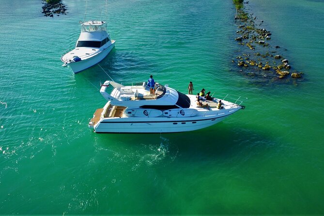 2 Hour Sunset - 47' Azimut, Tulum, Playa del Carmen, Riviera Maya - Arriving at H2OH Sun Cruises in Puerto Aventuras