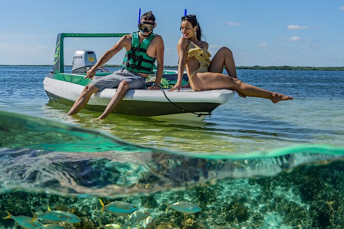3 in 1 Jungle Speedboat and Snorkeling in Cancun - Snorkeling the Mayan Reef near El Meco