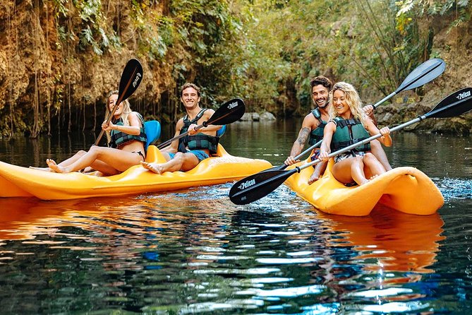 4-in-1 Cenote Tour Guided Experience with Breakfast, Lunch & Wine - Lu’um Earth Xenote: the rappel into cool water