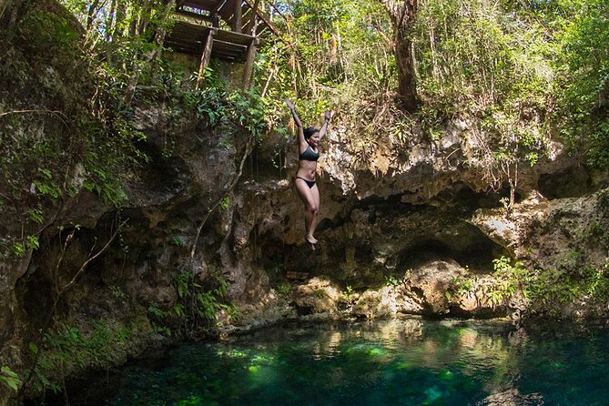 Admission Ticket to Cenotes Zapote EcoPark - Zip lines over jungle and water
