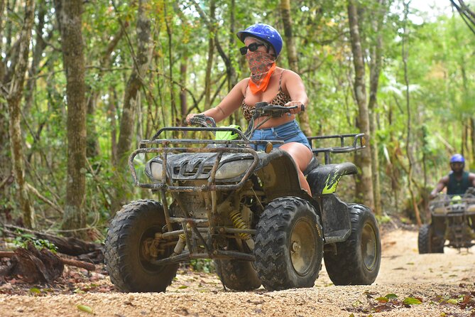 Adventure in the Mayan Jungle with ATV and Zip Line in Tulum - The zip-line circuit and the 1-kilometer Evolution line