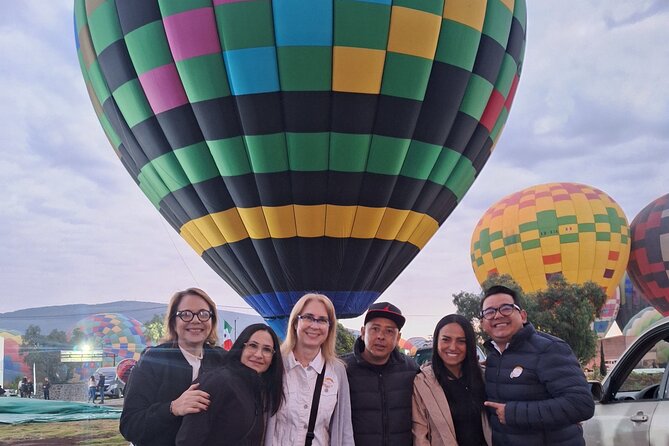 All-inclusive hot air balloon flight over Teotihuacan - The flight over the Teotihuacan Valley