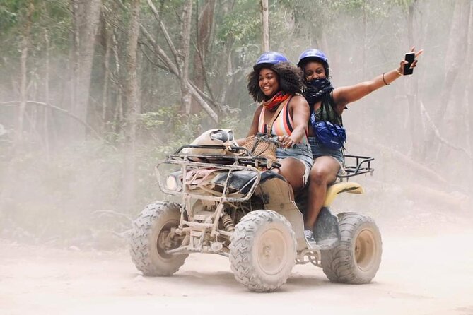 ATV Cenote and Zipline Sacred Jungle Expedition - Ziplining Above the Jungle Canopy
