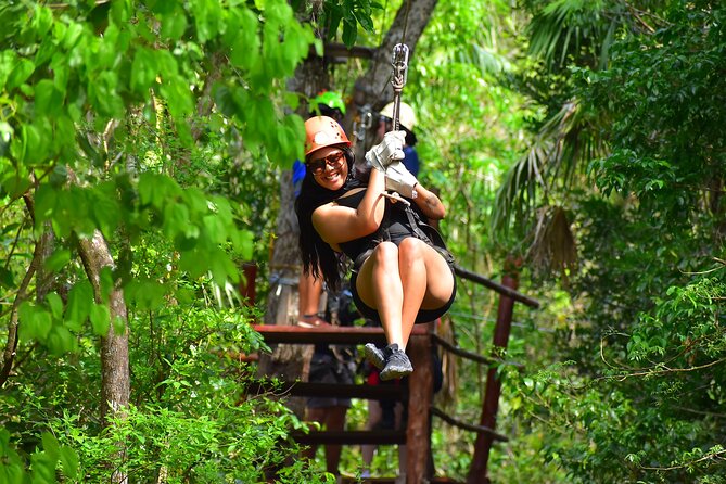 ATV Tour with Cenote swim, Ziplines, Transportation and Lunch Included - Two tacos and a short break after the action