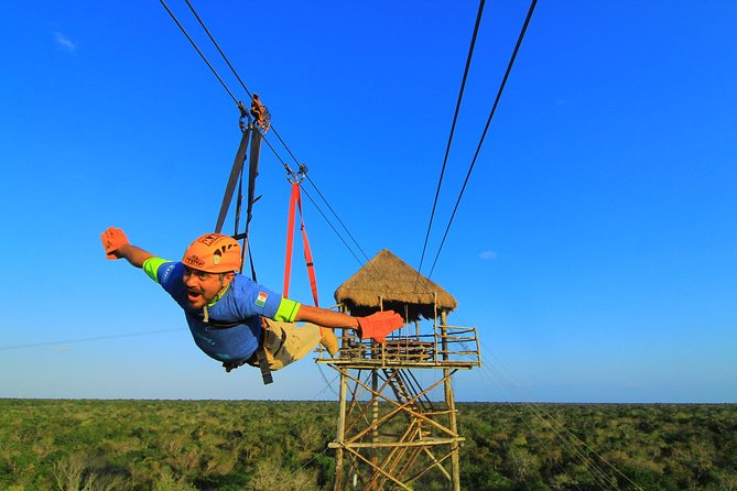 ATV Xtreme and Zipline Tour from Cancun - Seven zipline towers above the canopy