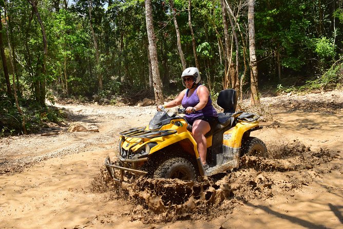 ATV Xtreme and Zipline Tour from Cancun - Down into the cenote