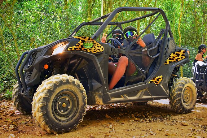 ATV, Ziplines & Cenote with Transportation - Getting behind the ATV handlebars