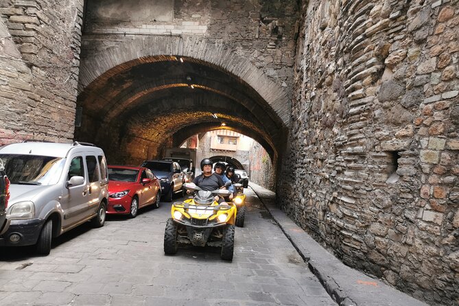 ATVs through the mountains and city of Guanajuato - Climbing above the city
