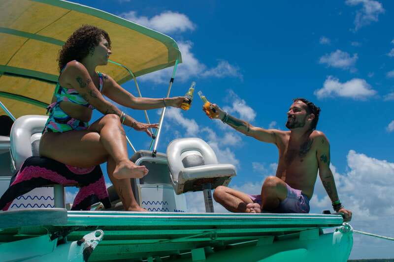 Bacalar: 3-hr Pontoon Boat Tour with Beach Club + Kayaks - Guides can make a short tour feel much longer