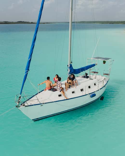 Bacalar Lagoon Sailing Tour with Open Bar and Mexican Lunch - Swimming Time, With a Few Practical Limits