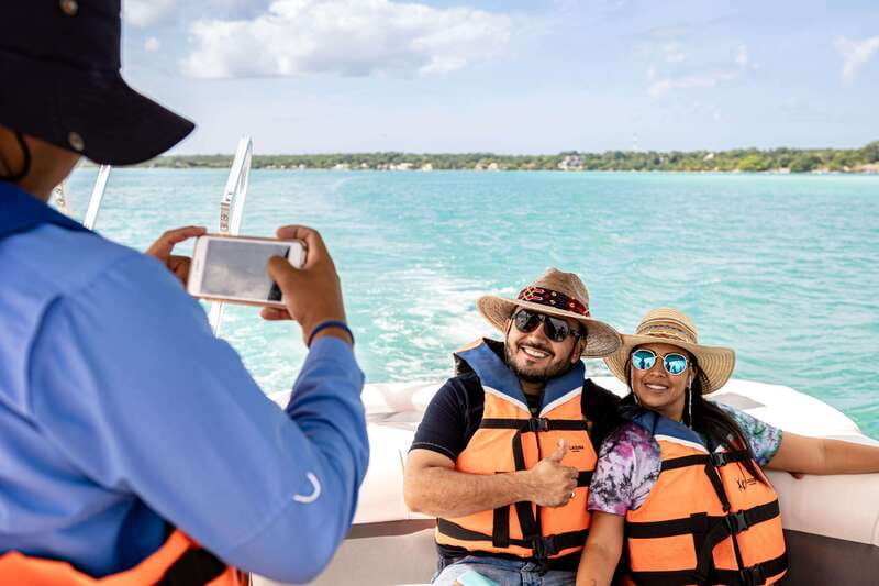 Bacalar: Lake of Seven Colors Pontoon Tour with Fruit - Key Points at a Glance