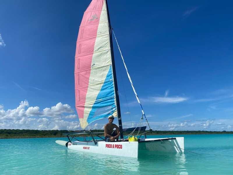 Bacalar: Sail Away with a Hobie Cat Catamaran - Pirate Canal: photos, swimming, and local stories