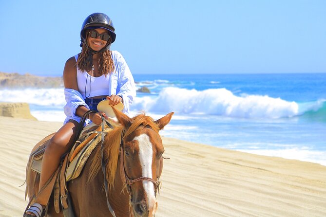 Beach ATV Adventure, Free Horseback Ride, and Sky Bike Experience - A gentle horse ride beside the Pacific