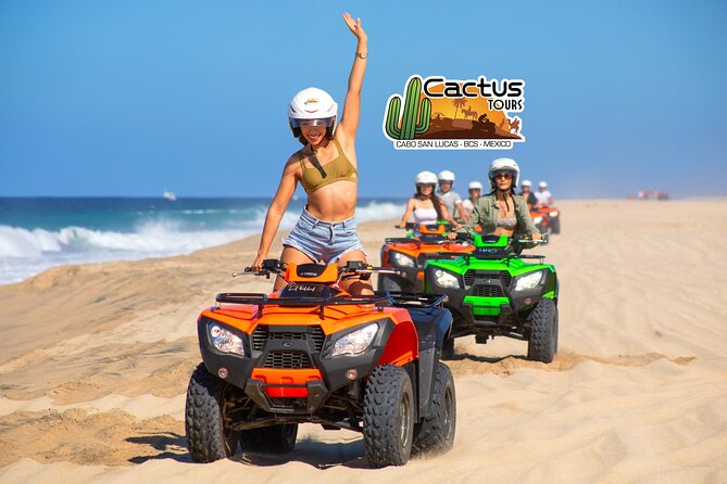 Beach ATV, Free Camel Ride, and Sky Bike Combo - ATV riding through desert and beach terrain