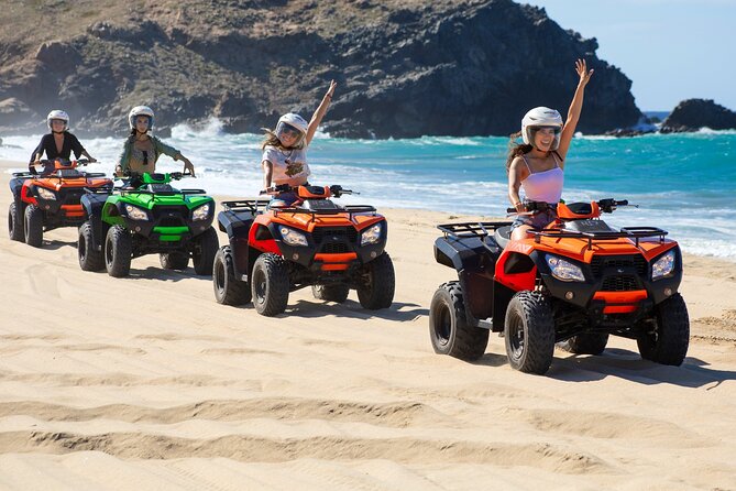 Beach ATV, Free Camel Ride, and Sky Bike Combo - Camel encounter beside the Pacific
