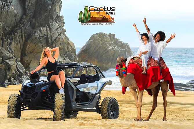 Beach CAN-AM SXS X3 and Camel Ride in Cabo - What happens at Cactus Park before you ride