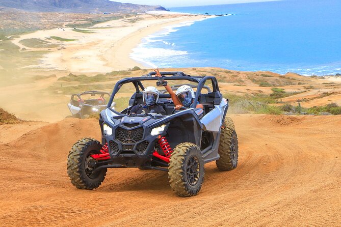 Beach CAN-AM SXS X3 and Camel Ride in Cabo - Migriño Beach brings the ocean into the adventure