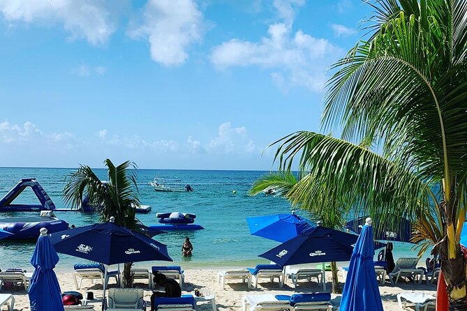 Best Cozumel Day Pass San Francisco Beach Club - Pool time and the inflatable water area