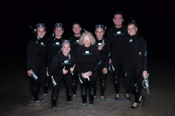 Bioluminescence Experience in Holbox - Walking into shallow water