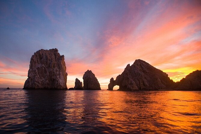 Cabo Arch Sunset Yacht Tour - Dinner & Drinks — Up to 18 Guests - Leaving C Dock for Cabo’s famous rock arch