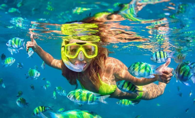 Cabo Catamaran Snorkel: Arch & Santa Maria, Open Bar, Snacks - One hour at Santa Maria Bay