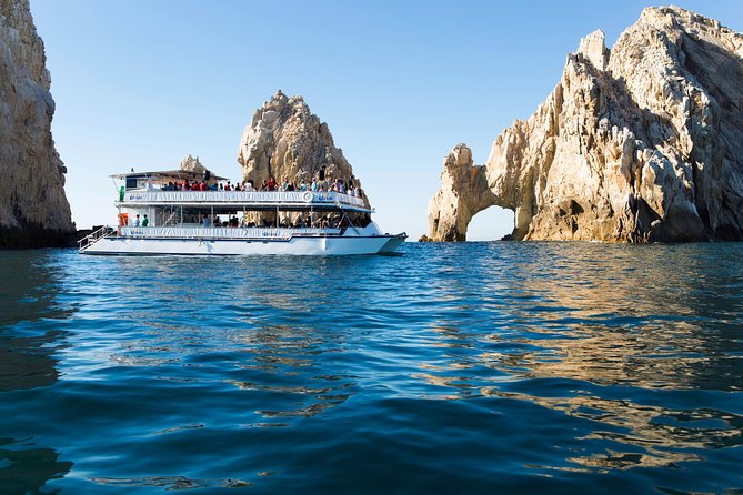 Cabo San Lucas Shopping, Tequila Tasting, and Snorkel Tour - Boarding the catamaran near Santa Maria or Chileno Bay