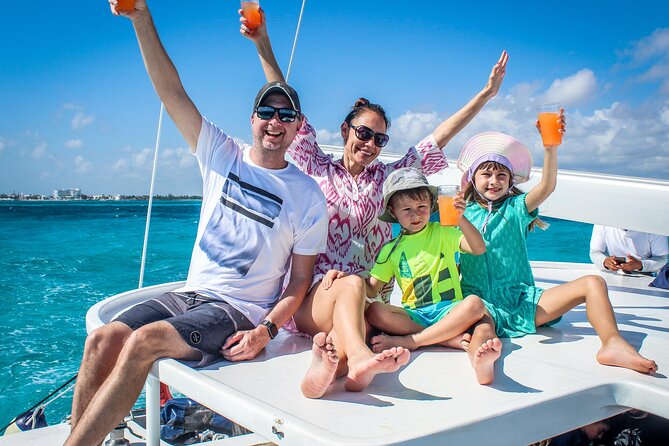 Cancun All Inclusive Catamaran Tour to Isla Mujeres - Sailing toward Isla Mujeres with music and drinks