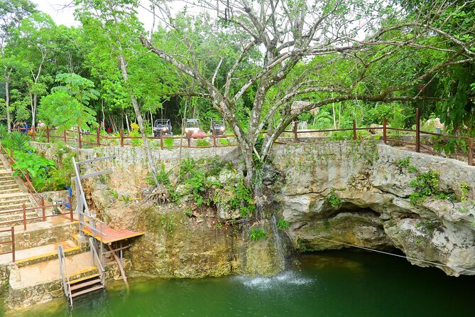 Cancun ATV Tour with Zipline, Cenote & Transportation - Cooling off in a natural Mayan cenote