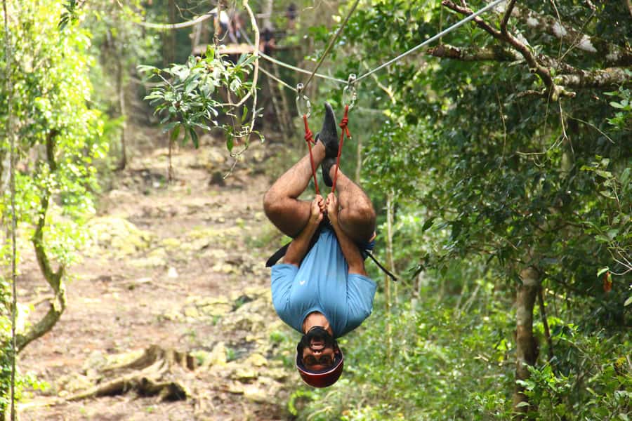 Cancún: ATV, Zipline, and Cenote Adventure with Lunch - Cooling off in an artificial cenote