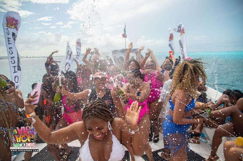 Cancun: Hip Hop Sessions Party Boat Cruise - The water stop adds more than music