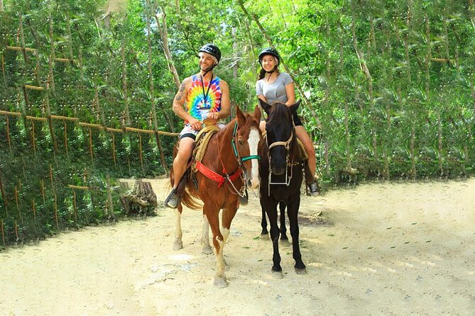Cancun Horseback Riding, ATV, Ziplines, Cenote, Lunch and Drinks - ATV riding with a controlled pace
