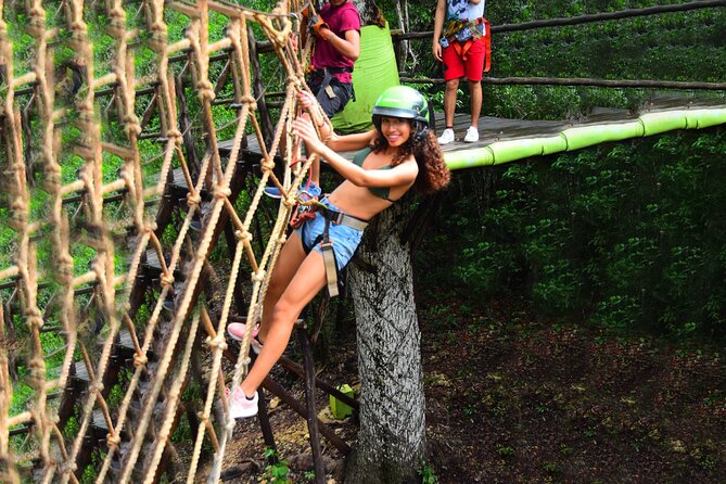 Cancun Horseback Riding, ATV, Ziplines, Cenote, Lunch and Drinks - Ziplines, bridges, and a spider web course