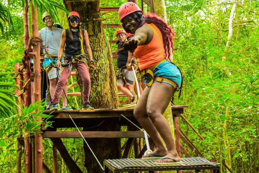 Cancun: Jungle ATV Tour, Ziplining, and Cenote Swim - ATV riding on the Maya jungle trails