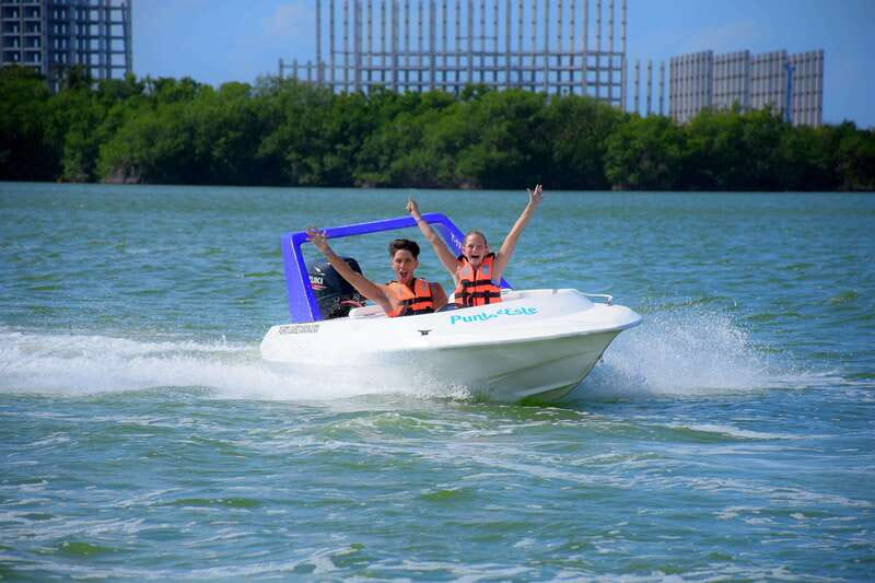 Cancun: Jungle Tour Adventure with Speedboat and Snorkeling - Value at $50, plus the required extra fee