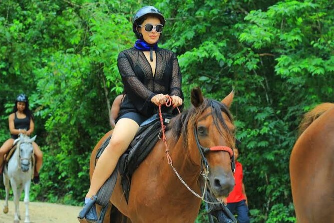 Cancun Mayan Pass: ATV, Cenote, Zipline, Transportation & Horses - Four Ziplines, Hanging Bridges, and Canopy Views