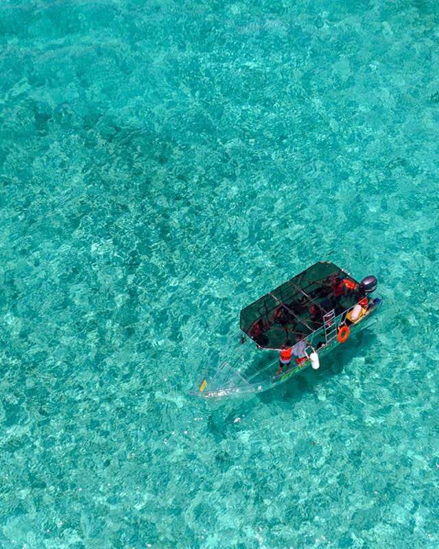 Cancún: Nichupté Lagoon Transparent Boat Tour with Drinks - Key points to know before you go