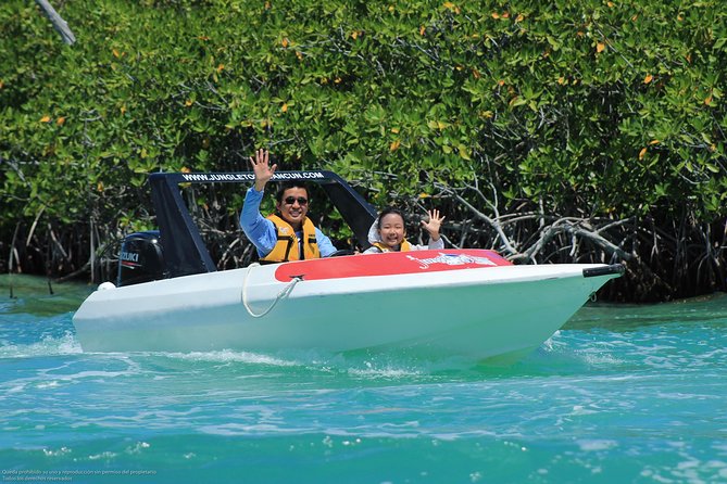 Cancun speedboat and snorkel tour: shared speedboat - Snorkeling at Punta Nizuc’s underwater statues