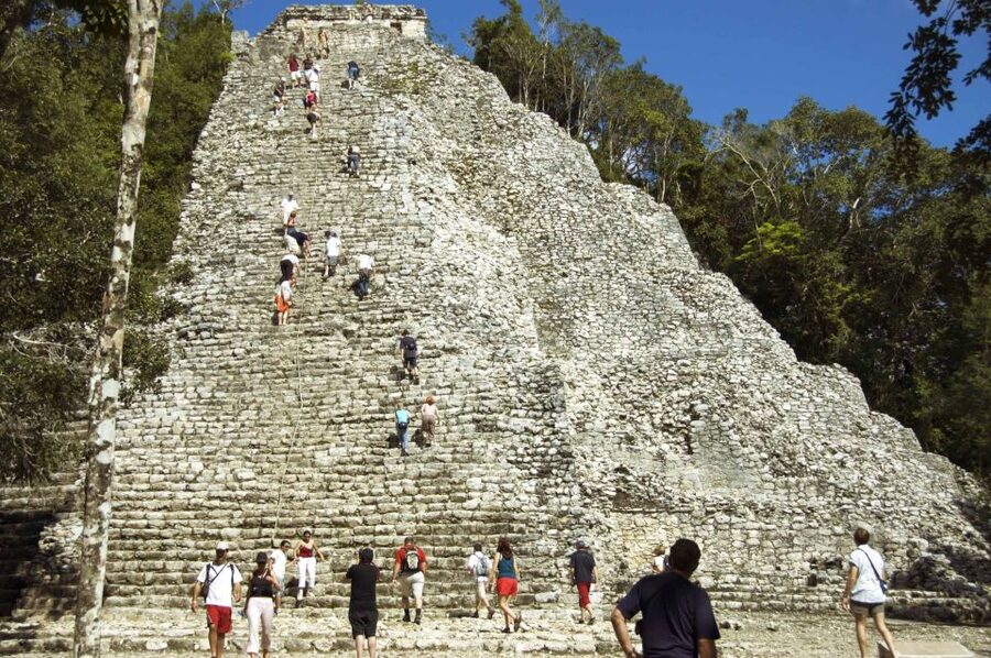 Cancun: Tulum & Coba with Cenote, Cave Exploration and Lunch - Cenote Nohoch Nah Chich and the cave swim