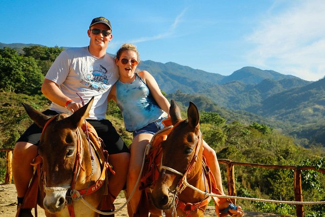 Canopy River Zipline Tour and Mule Ride - Getting fitted for the zipline