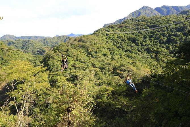 Canopy River Zipline Tour and Mule Ride - Flying above the Sierra Madre river