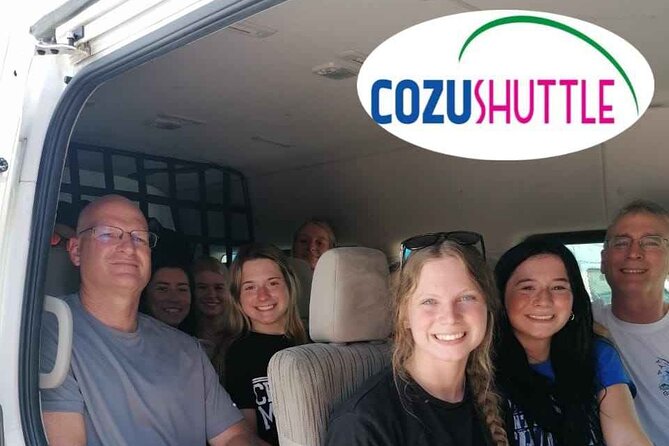 Cheapest Shared Shuttle from Cozumel Airport 2 Hotels in Cozumel - Inside the 2021 and newer vans
