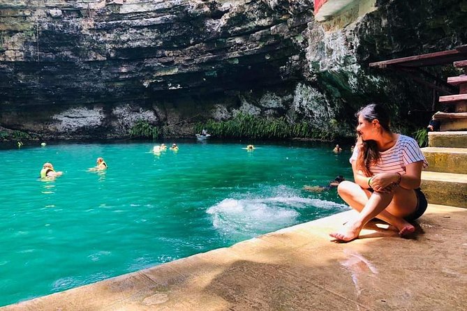 Chichen Itza Classic + Cenote + Valladolid from Playa del Carmen - The cenote swim at Xcajum