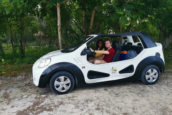 Cozumel Adventure Private Jeep or Buggy Excursion + Lunch&Snorkel - Cenote Aerolito de Paraiso and Mayan meaning