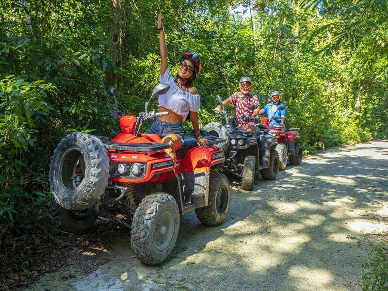 cozumel: ATV adventure with caverns, ruins with transfer - Getting comfortable on a single or double ATV