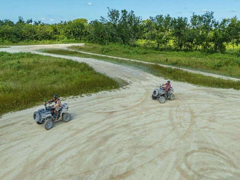 cozumel: ATV adventure with caverns, ruins with transfer - The 80-minute ride through El Cedral