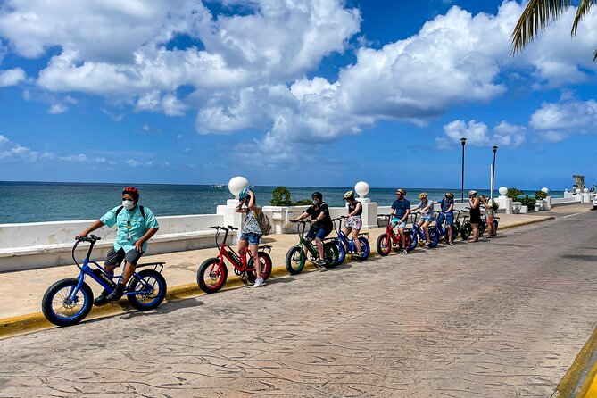 Cozumel: City Tour by E-bike - Corpus Christi Church and 3 De Mayo Park