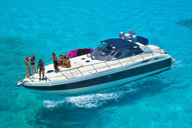 DIVA 60ft Elite Italian Yacht Experience in Cancun - Snorkeling and Playa Norte on the 4 or 5-hour route
