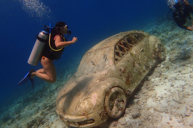 Diving in Cancun for Certified Divers | 2 Dives | All Inclusive - MUSA: sculpture, depth, and careful attention