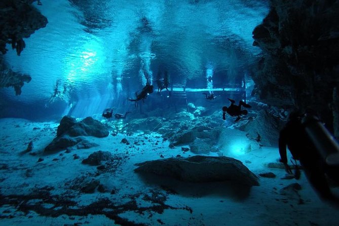 Dos Ojos Cenote Cavern Dive- The Barbie Line and The Bat Cave - The Casa Cenote option for rusty scuba skills